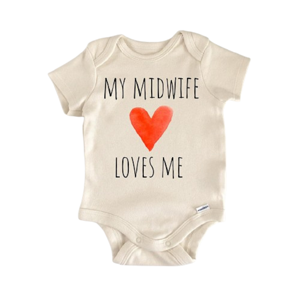 Midwife Midwifery Doula Nurse - Baby Boy Girl Clothes Infant Bodysuit Funny Cute  Funny Cute Onesie® | North Fork Forager LLC