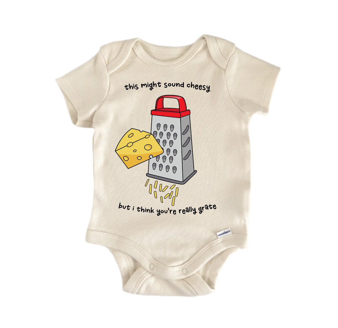 Might Sound Cheesy Best Friends Bff Bestie Valentine's Day -  Baby Boy Girl Bodysuit  Funny Cute Onesie® | North Fork Forager LLC