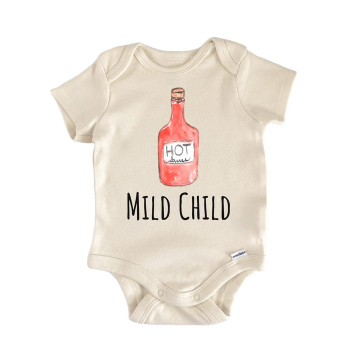 Mild Child Hot Sauce Pepper Mexican Food Infant Gift Baby Onesie®