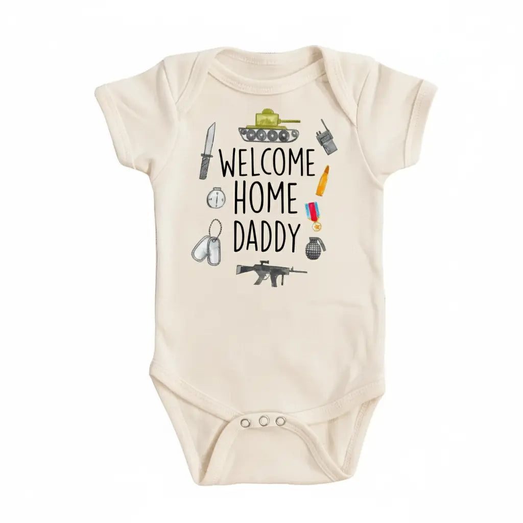 Military Welcome - Baby Boy Girl Clothes Infant Bodysuit Funny Cute Newborn  Funny Cute Onesie® | North Fork Forager LLC