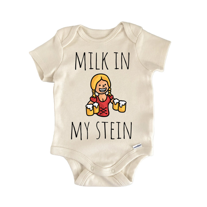 Milk Stein Oktoberfest - Baby Bodysuit  Funny Cute Onesie® | North Fork Forager LLC