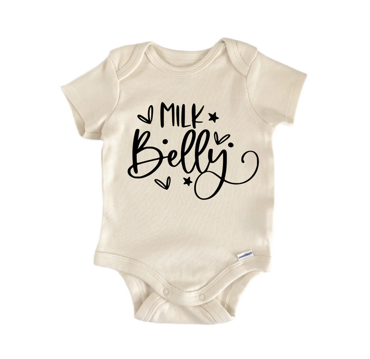 Milk Belly - Baby Boy Girl Clothes Infant Bodysuit Funny Cute Newborn