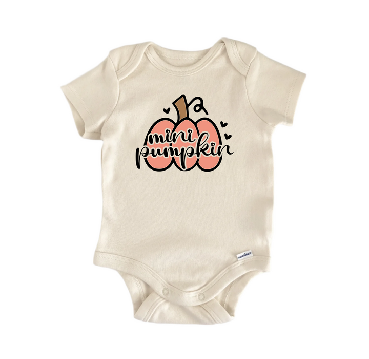 Mini Pumpkin Fall 2 -  Baby Boy Girl Clothes  Bodysuit Funny Cute