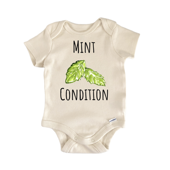 Mint Condition Herb Spice Plant Cooking Baby Gift Baby Onesie®