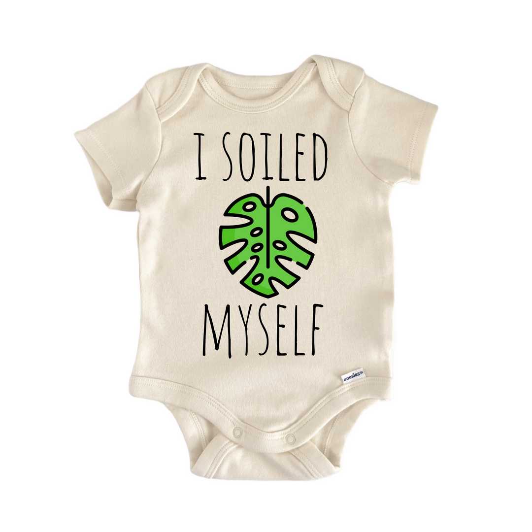 Monstera Soil Plan Garden - Baby Bodysuit  Funny Cute Onesie® | North Fork Forager LLC
