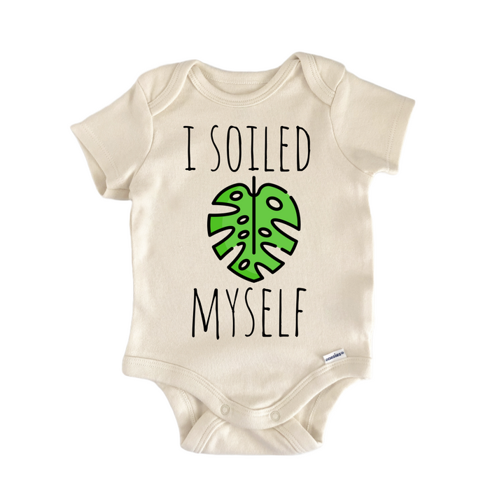 Monstera Soil Plan Garden - Baby Bodysuit  Funny Cute Onesie® | North Fork Forager LLC