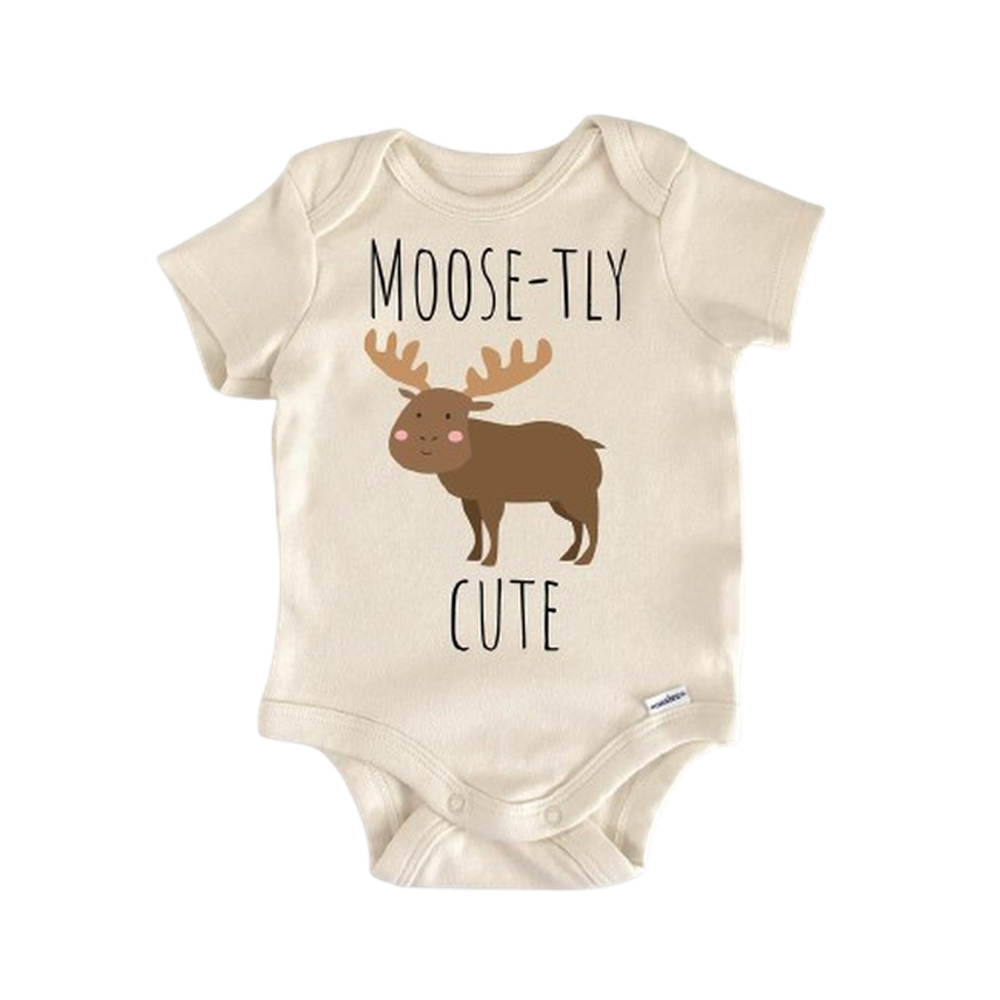 Moose Maine Animal - Baby Boy Girl Clothes Infant Bodysuit Funny Cute Newborn  Funny Cute Onesie® | North Fork Forager LLC