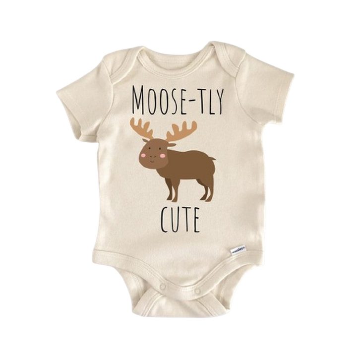 Moose Maine Animal - Baby Boy Girl Clothes Infant Bodysuit Funny Cute Newborn  Funny Cute Onesie® | North Fork Forager LLC