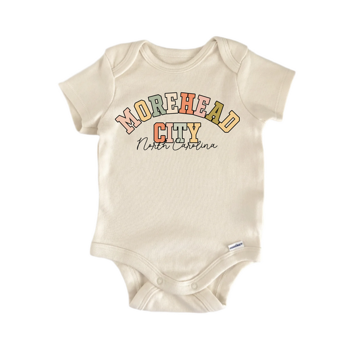 Morehead City North Carolina - Baby Boy Girl Clothes  Bodysuit Funny Cute