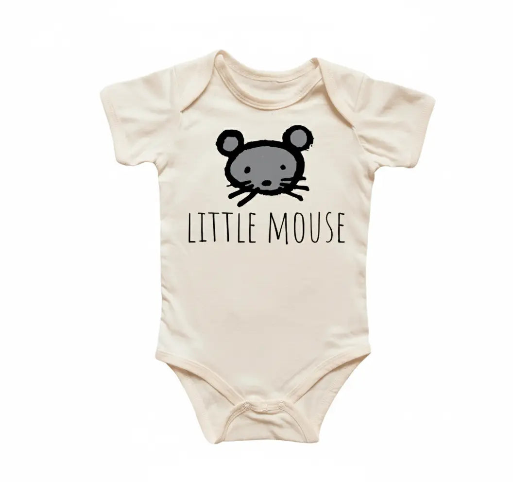 Little Mouse - Baby Boy Girl Clothes Infant Bodysuit Funny Cute Newborn  Funny Cute Onesie® | North Fork Forager LLC