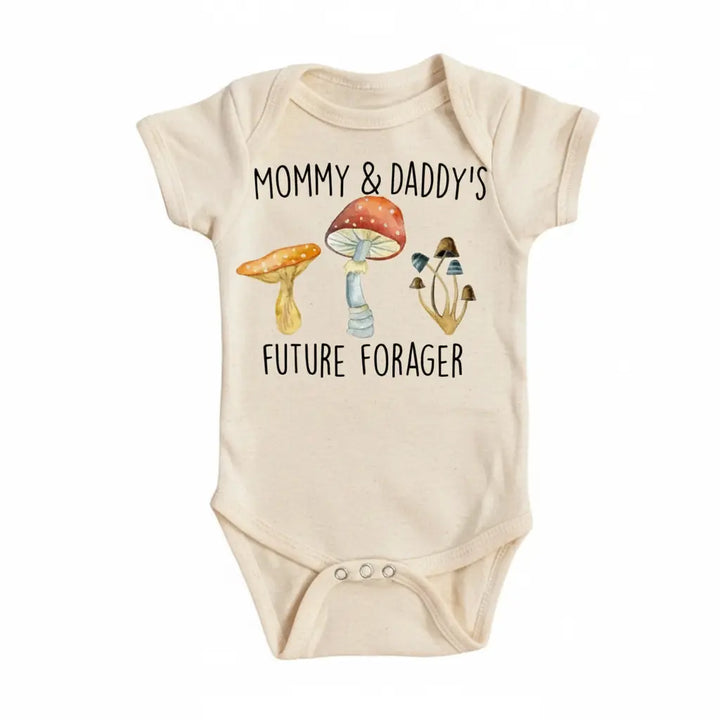 Mushroom Forager - Baby Boy Girl Clothes Infant Onesie® Funny Cute Newborn GS1  Funny Cute Onesie® | North Fork Forager LLC