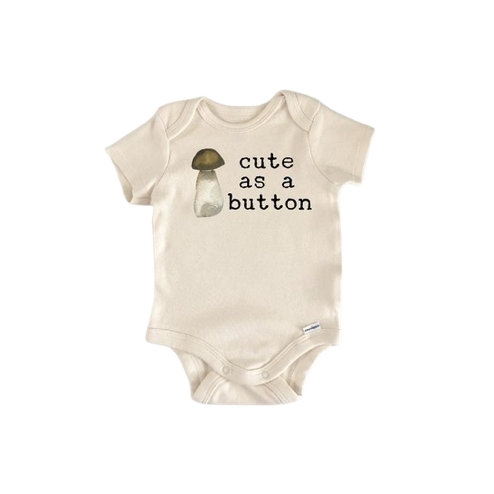 Mushroom Forager Vegan - Baby Boy Girl Clothes Infant Bodysuit Funny Cute Newborn  Funny Cute Onesie® | North Fork Forager LLC