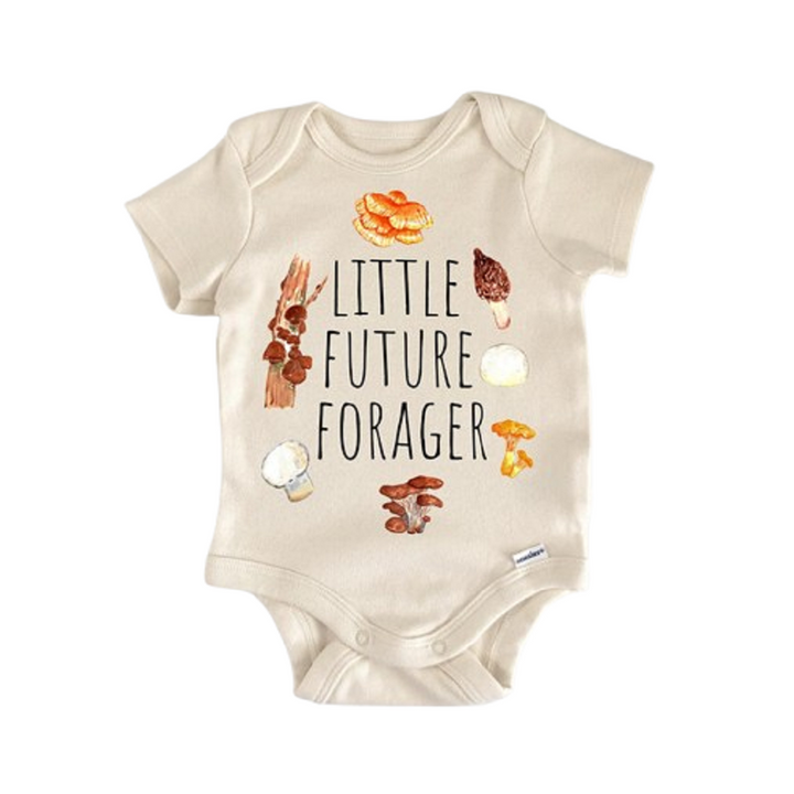 Mushroom Fungi Forager - Baby Boy Girl Clothes Infant Onesie® Funny Cute Newborn GS1  Funny Cute Onesie® | North Fork Forager LLC