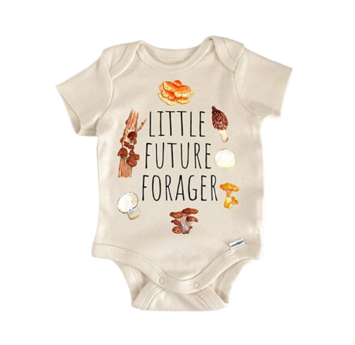 Mushroom Fungi Forager - Baby Boy Girl Clothes Infant Bodysuit Funny Cute Newborn  Funny Cute Onesie® | North Fork Forager LLC