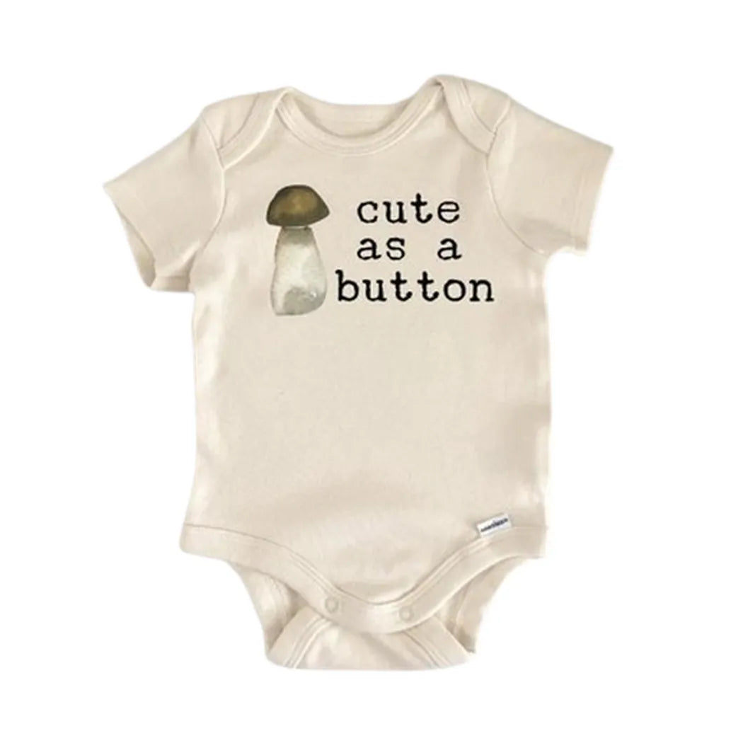Mushroom Fungi Vegan - Baby Boy Girl Clothes Infant Onesie® Funny Cute Newborn GS1  Funny Cute Onesie® | North Fork Forager LLC