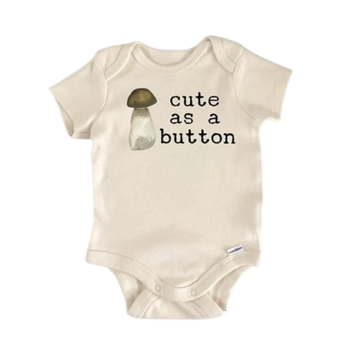 Mushroom Fungi Vegan - Baby Boy Girl Clothes Infant Onesie® Funny Cute Newborn GS1  Funny Cute Onesie® | North Fork Forager LLC