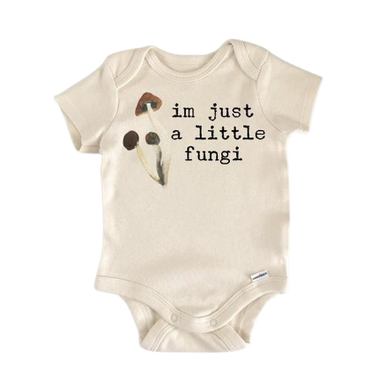 Mushroom Fungi Vegan - Baby Boy Girl Clothes Infant Bodysuit Funny Cute Newborn  Funny Cute Onesie® | North Fork Forager LLC