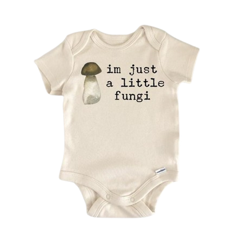 Mushroom Fungi Vegan - Baby Boy Girl Clothes Infant Bodysuit Funny Cute Newborn  Funny Cute Onesie® | North Fork Forager LLC