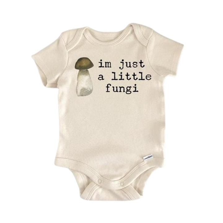 Mushroom Fungi Vegan - Baby Boy Girl Clothes Infant Bodysuit Funny Cute Newborn  Funny Cute Onesie® | North Fork Forager LLC