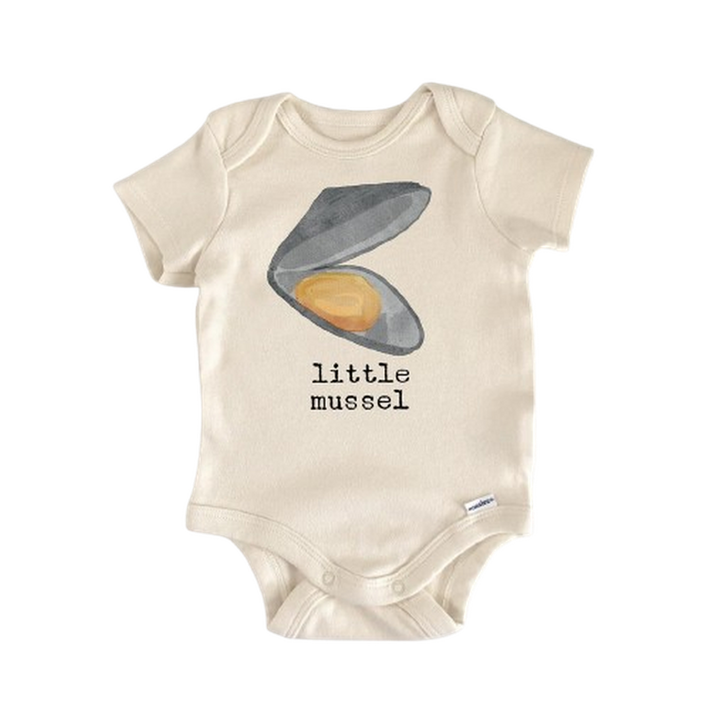Mussel Seafood Oyster - Baby Boy Girl Clothes Infant Bodysuit Funny Cute Newborn  Funny Cute Onesie® | North Fork Forager LLC