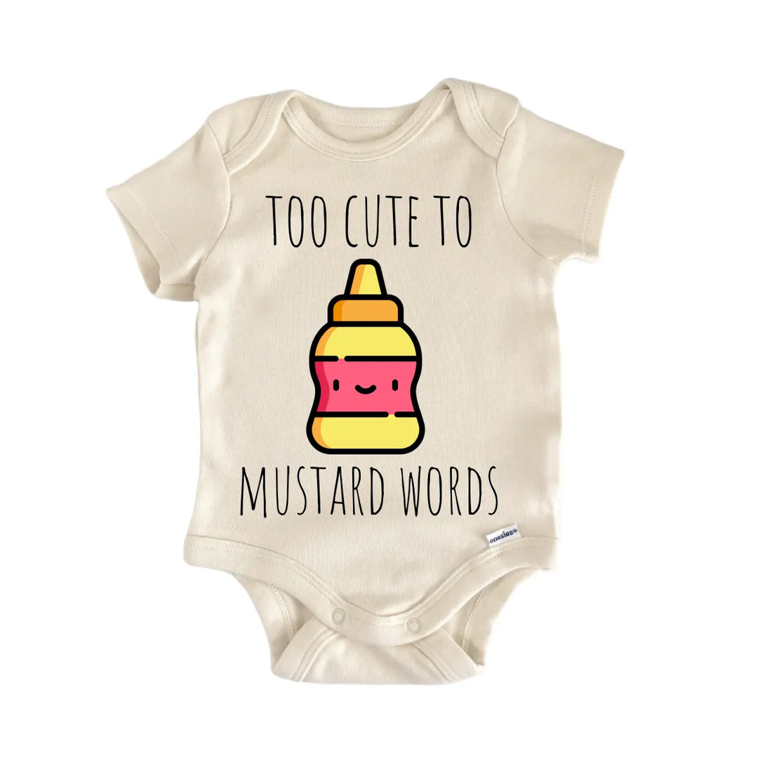Mustard Condiment Hotsauce - Baby Bodysuit  Funny Cute Onesie® | North Fork Forager LLC