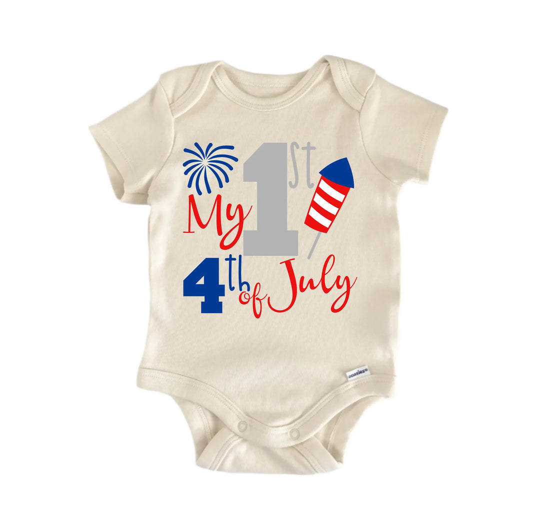My 1st 4th Of July - Baby Boy Girl Clothes Infant Onesie® Funny Cute GS1  Funny Cute Onesie® | North Fork Forager LLC