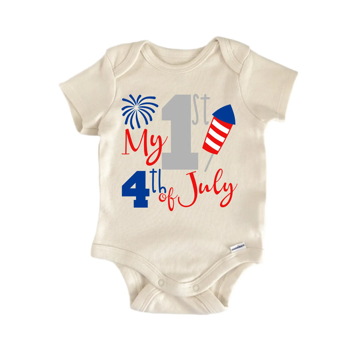 My 1st 4th Of July - Baby Boy Girl Clothes Infant Onesie® Funny Cute GS1  Funny Cute Onesie® | North Fork Forager LLC