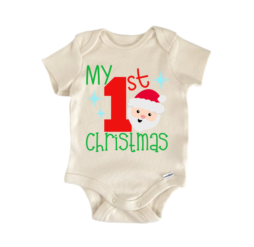 My 1st Christmas - Baby Boy Girl Clothes Infant Onesie® Funny Cute GS1  Funny Cute Onesie® | North Fork Forager LLC