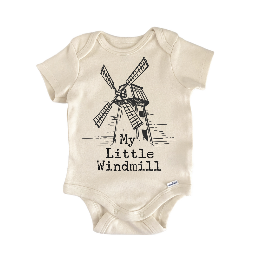 My Little Windmill Pop Punk Music - Baby Bodysuit  Funny Cute Onesie® | North Fork Forager LLC