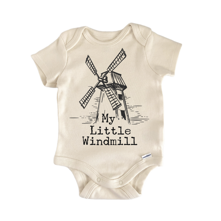 My Little Windmill Pop Punk Music - Baby Bodysuit  Funny Cute Onesie® | North Fork Forager LLC
