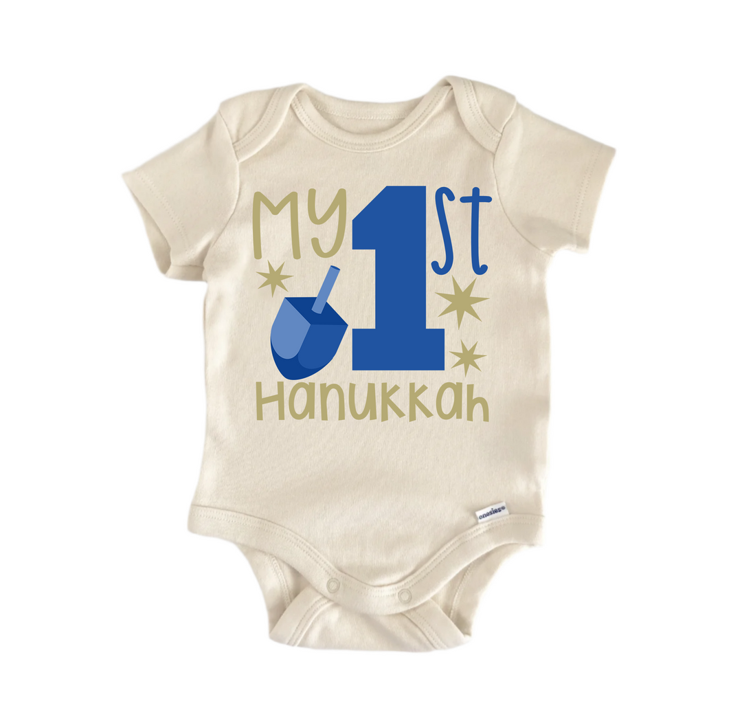 My 1st Hanukkah - Baby Boy Girl Clothes Infant Bodysuit Funny Cute  Funny Cute Onesie® | North Fork Forager LLC