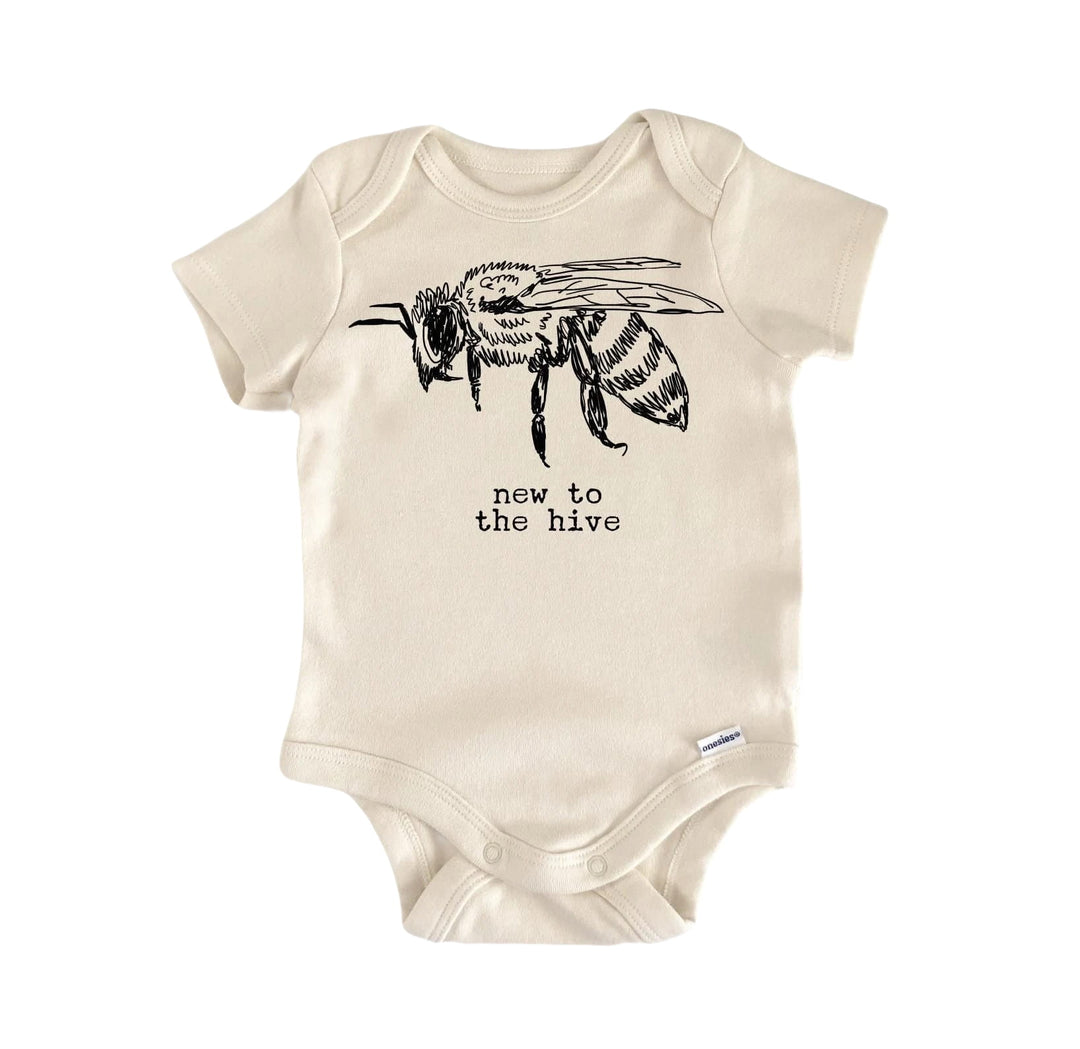 New To Hive Bee - Baby Boy Girl Clothes Infant Bodysuit Funny Cute Newborn  Funny Cute Onesie® | North Fork Forager LLC