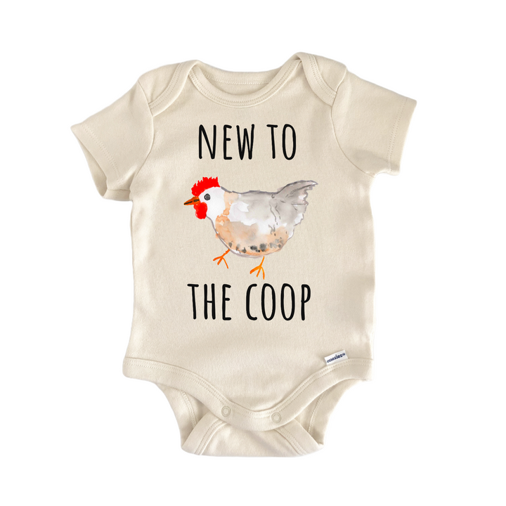 New To The Coop Chicken Farm Newborn Gift Baby Onesie®