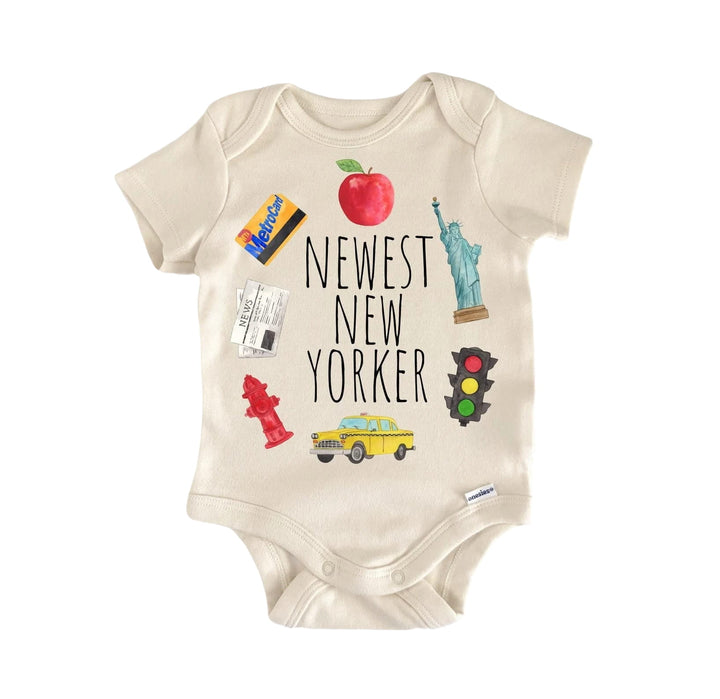 New York City Ny - Baby Boy Girl Clothes Infant Onesie® Funny Cute Newborn GS1  Funny Cute Onesie® | North Fork Forager LLC