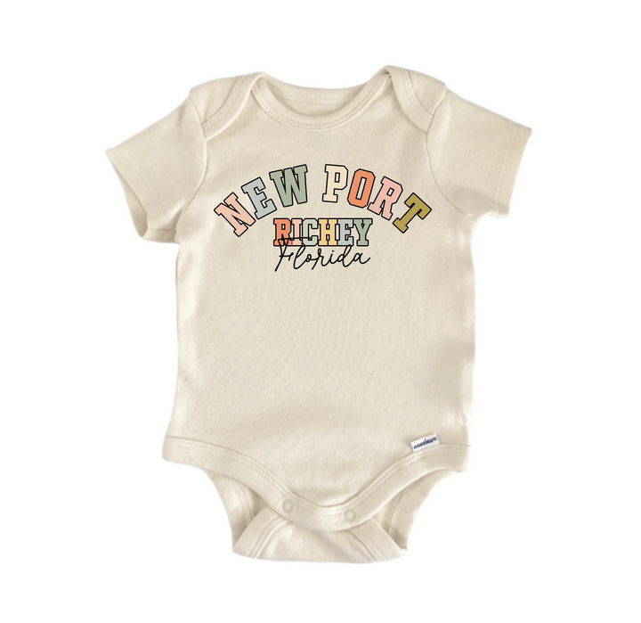 New Port Richey Florida - Baby Boy Girl Clothes  Bodysuit Funny Cute