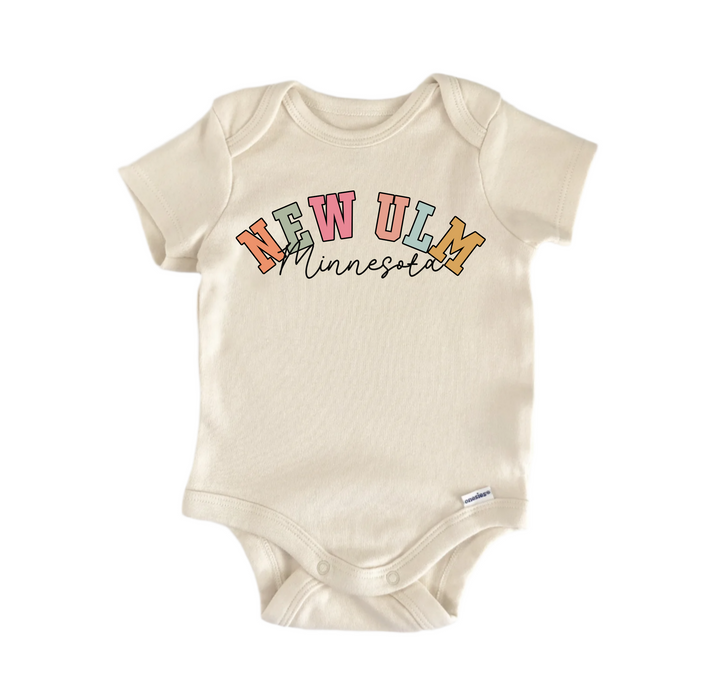 New Ulm Minnesota - Baby Boy Girl Clothes  Bodysuit Funny Cute