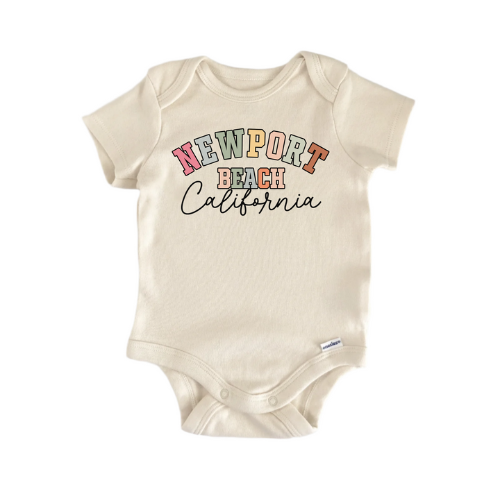 Newport Beach California -  Baby Boy Girl Clothes  Bodysuit Funny Cute