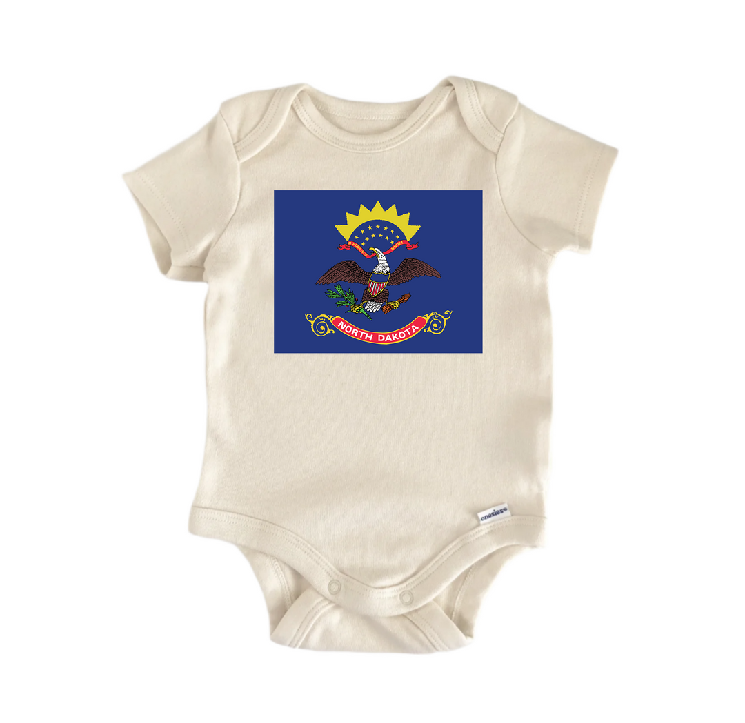 North Dakota - Baby Boy Girl Clothes Infant Onesie® Funny Cute GS1  Funny Cute Onesie® | North Fork Forager LLC