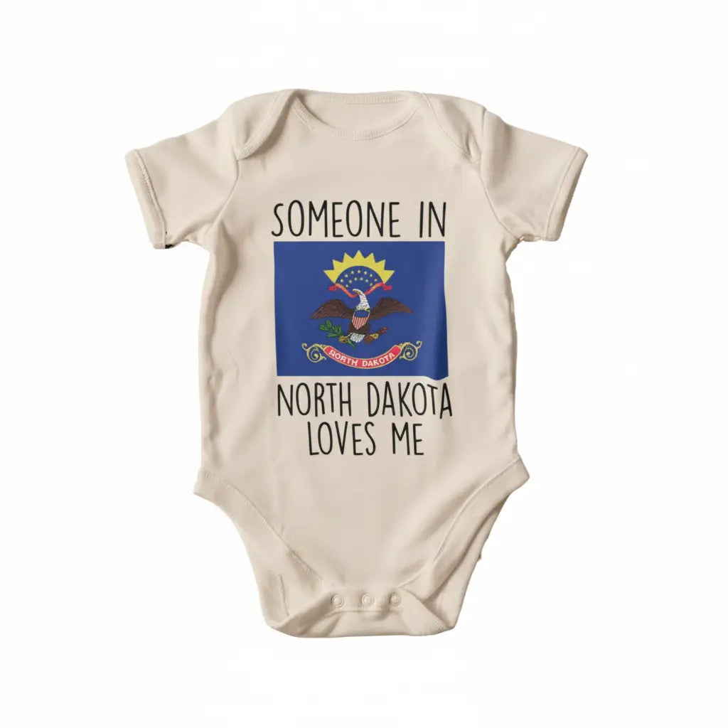 North Dakota - Baby Boy Girl Clothes Infant Bodysuit Funny Cute Newborn  Funny Cute Onesie® | North Fork Forager LLC