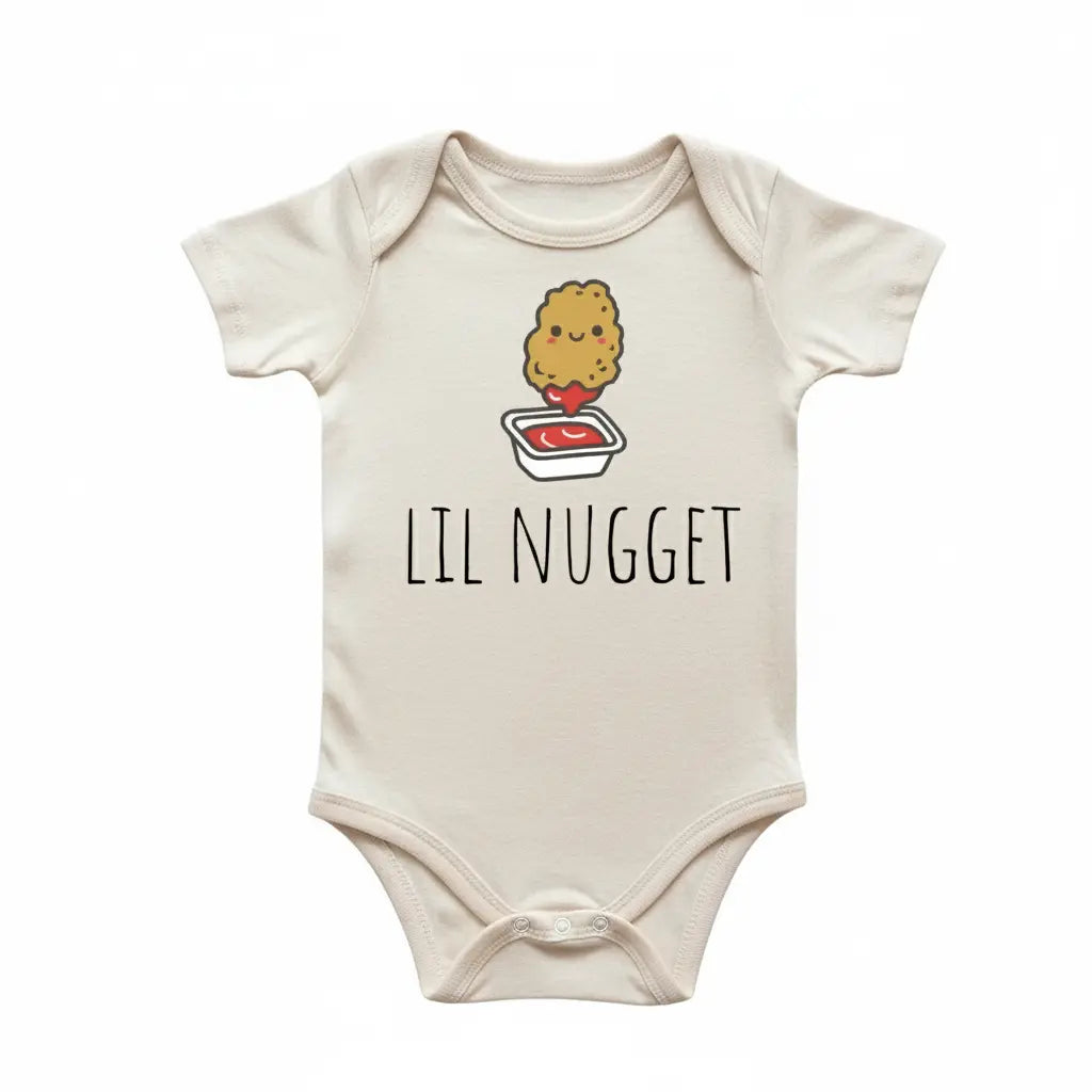 Little Nugget Chicken Fast Food - Baby Boy Girl Clothes Infant Onesie® Funny Cute Newborn GS1  Funny Cute Onesie® | North Fork Forager LLC