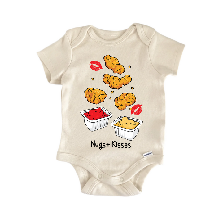 Nugs + Kisses Best Friends Bff Bestie Valentine's Day -  Baby Boy Girl Bodysuit  Funny Cute Onesie® | North Fork Forager LLC