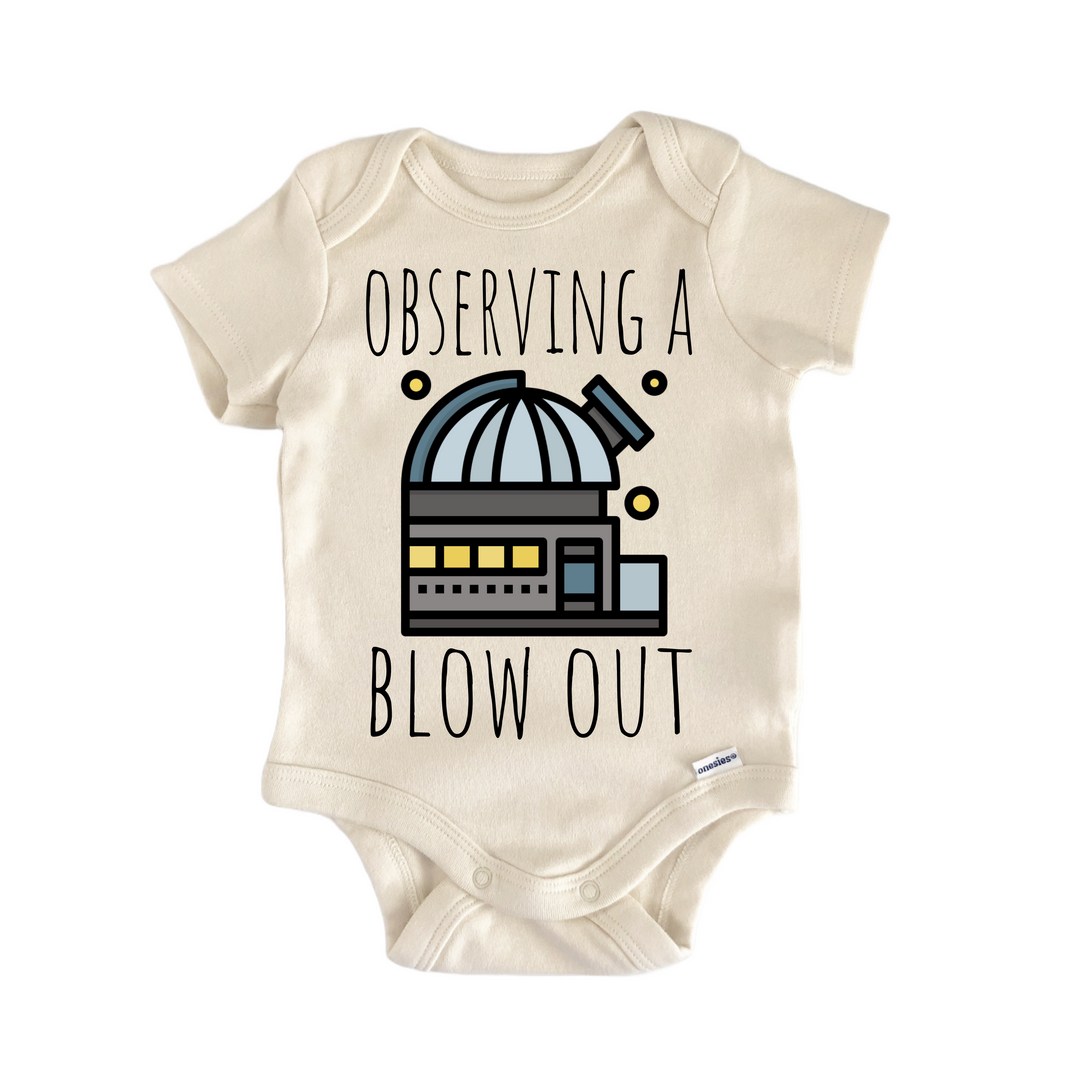 Observatory Astronomy Telescope Stars - Baby Bodysuit  Funny Cute Onesie® | North Fork Forager LLC
