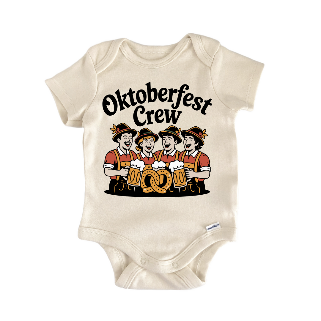 Oktoberfest Crew Pretzel - Baby Bodysuit  Funny Cute Onesie® | North Fork Forager LLC
