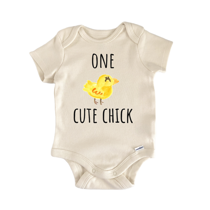 One Cute Chick Chicken Farm Animal Newborn Gift Baby Onesie®