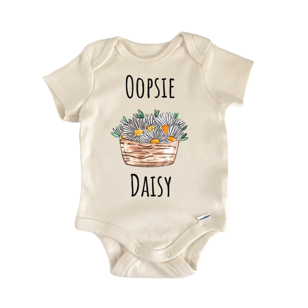 Oopsie Daisy Plant Flower Baby Gift Baby Bodysuit