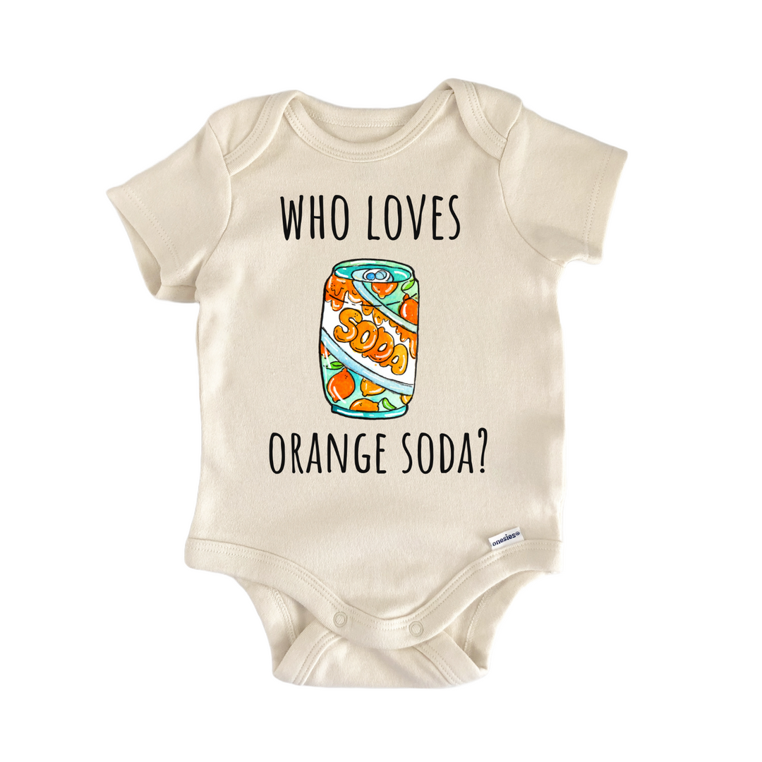 Orange Soda 90s TV Show Infant Gift Baby Bodysuit