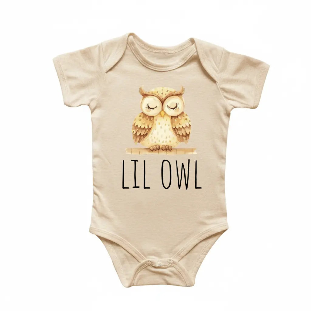 Little Owl - Baby Boy Girl Clothes Infant Bodysuit Funny Cute Newborn  Funny Cute Onesie® | North Fork Forager LLC