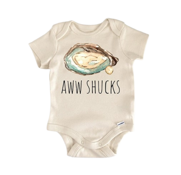 Oyster Clam Seafood Foodie - Baby Boy Girl Clothes Infant Bodysuit Funny Cute  Funny Cute Onesie® | North Fork Forager LLC