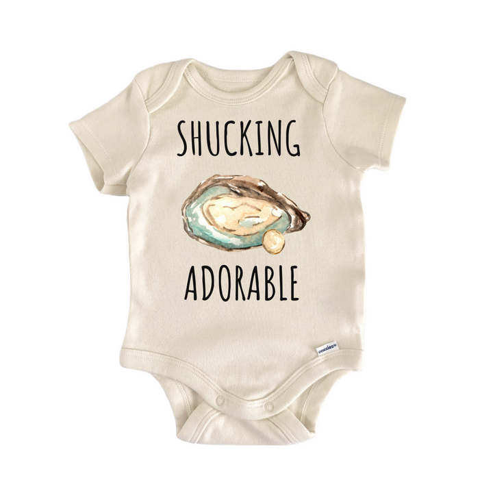 Oyster Shuck Seafood Pearl Infant Gift Baby Onesie®