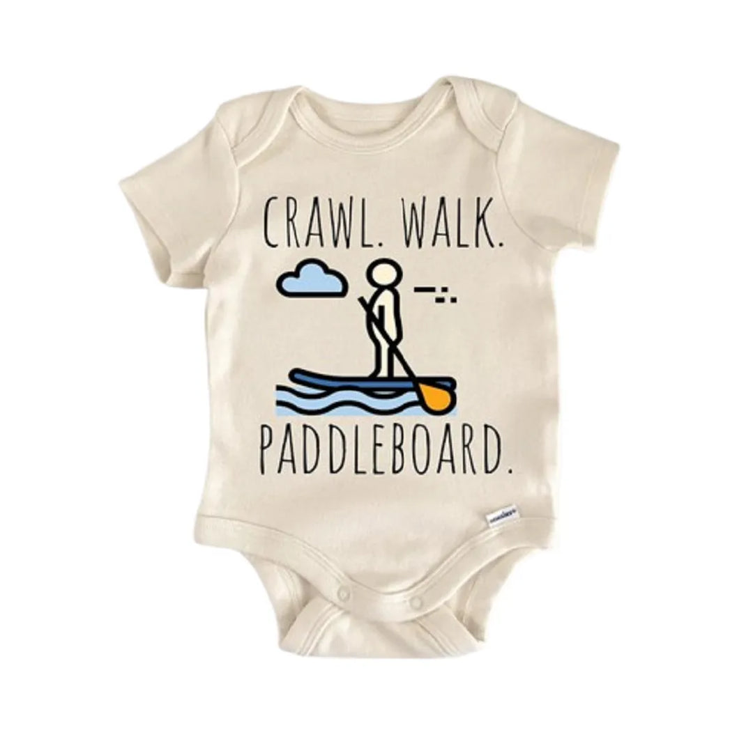 Paddleboarding Paddleboard Water - Baby Boy Girl Clothes Infant Bodysuit Funny Cute  Funny Cute Onesie® | North Fork Forager LLC
